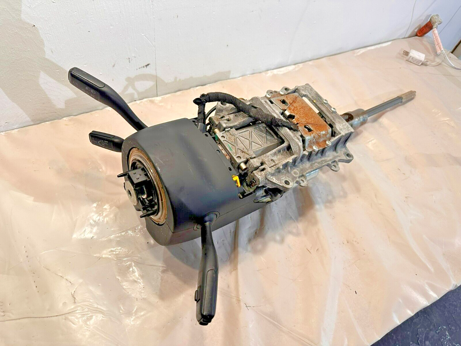 2007-2015 AUDI Q7 4L FRONT LEFT DRIVER STEERING COLUMN & LOCK CONTROL MODULE OEM