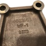 CUMMINS M11 QSM11 DIESEL ENGINE AIR BRAKE COMPRESSOR BRACKET 4083105 OEM -  Picture 1 of 5 Picture 2 of 5 Picture 3 of 5 Picture 4 of 5 Picture 5 of 5 Picture 1 of 5 Picture 2 of 5 Picture 3 of 5