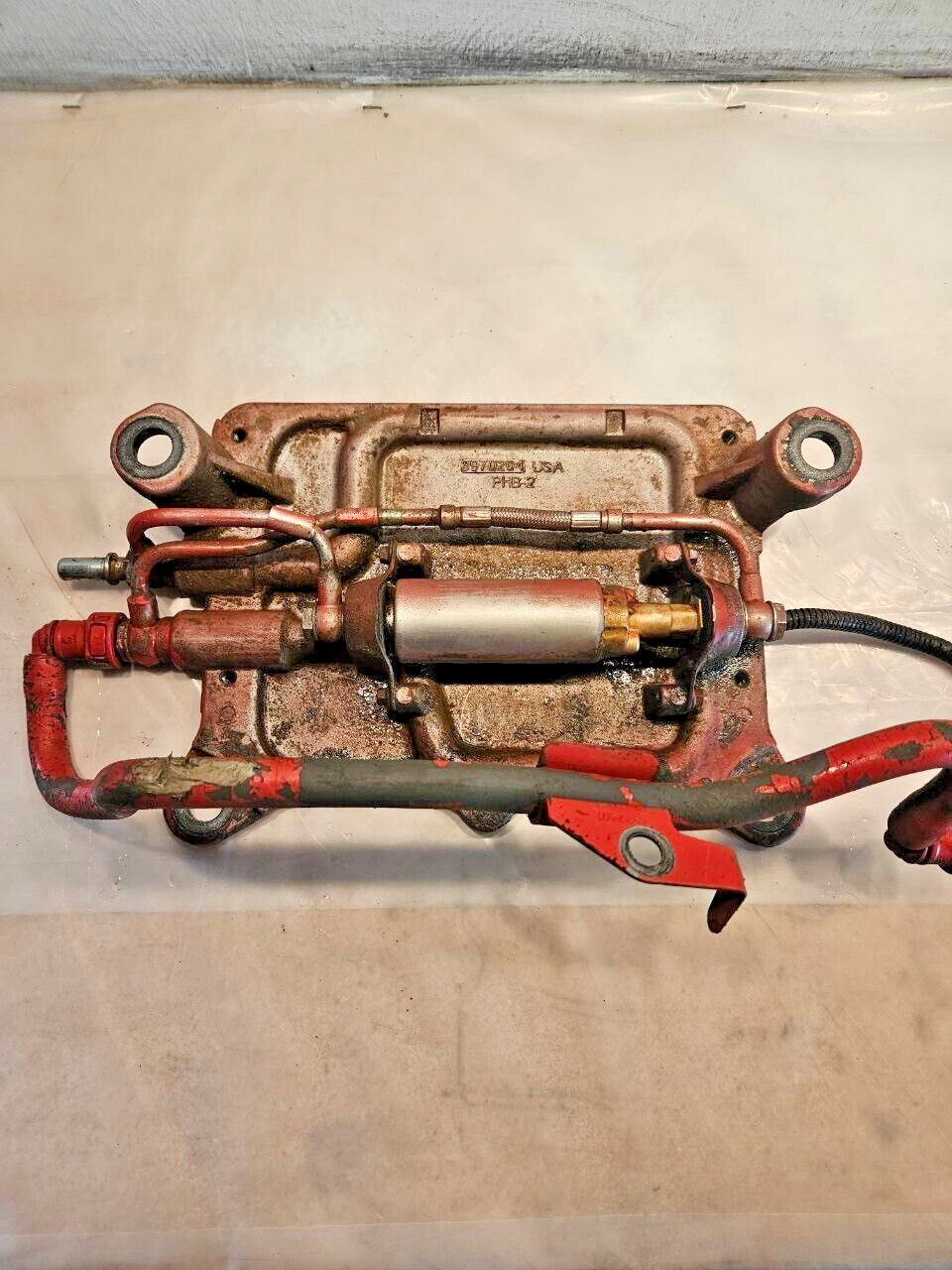 Cummins ISC ISL 8.3 ECM Cooling Plate With Diesel Fuel Transfer Pump 3970204 OEM