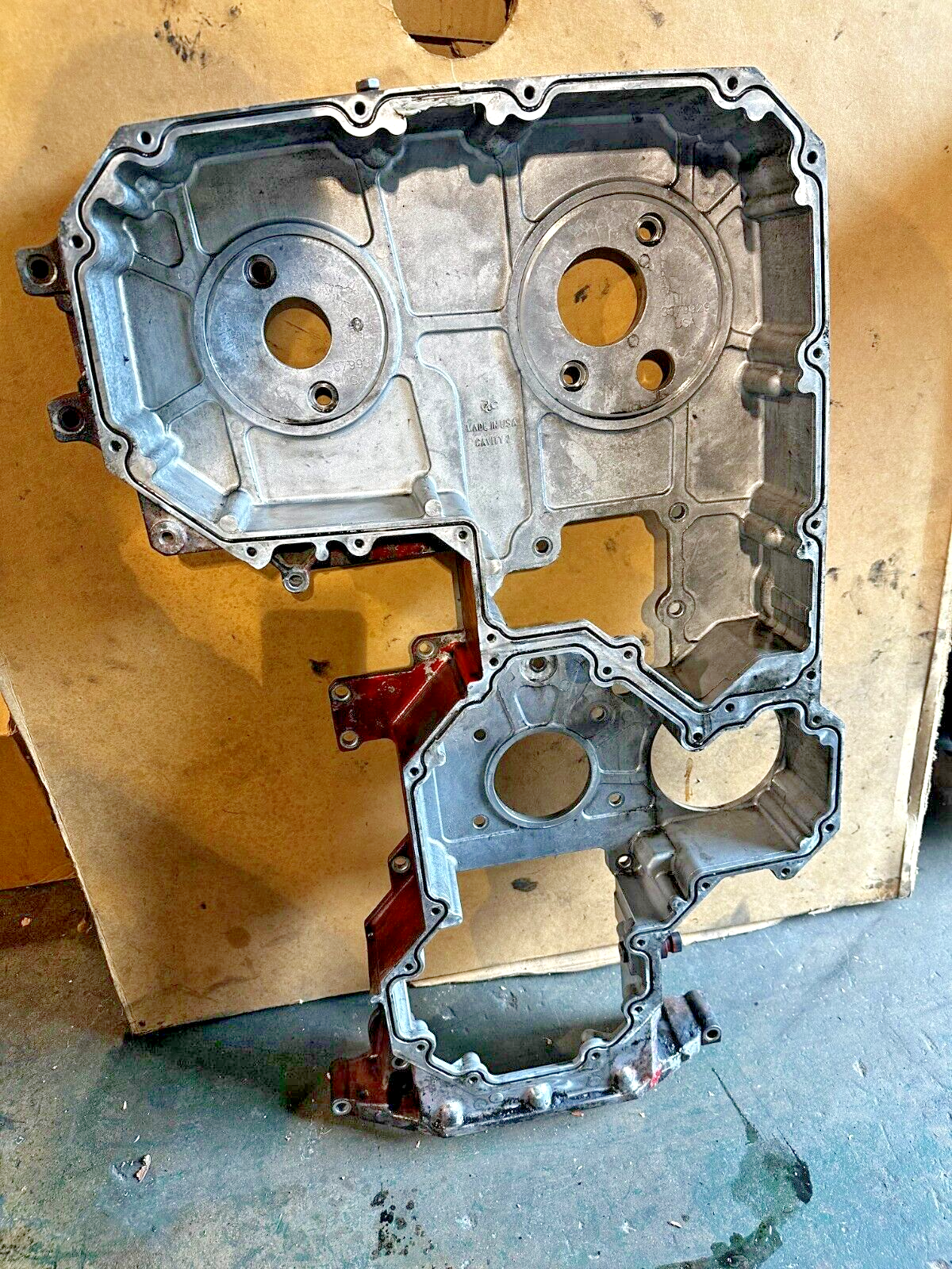 Cummins ISX 15 QSX DOHC Diesel Engine Timing Gear Housing Cover 4059393 OEM