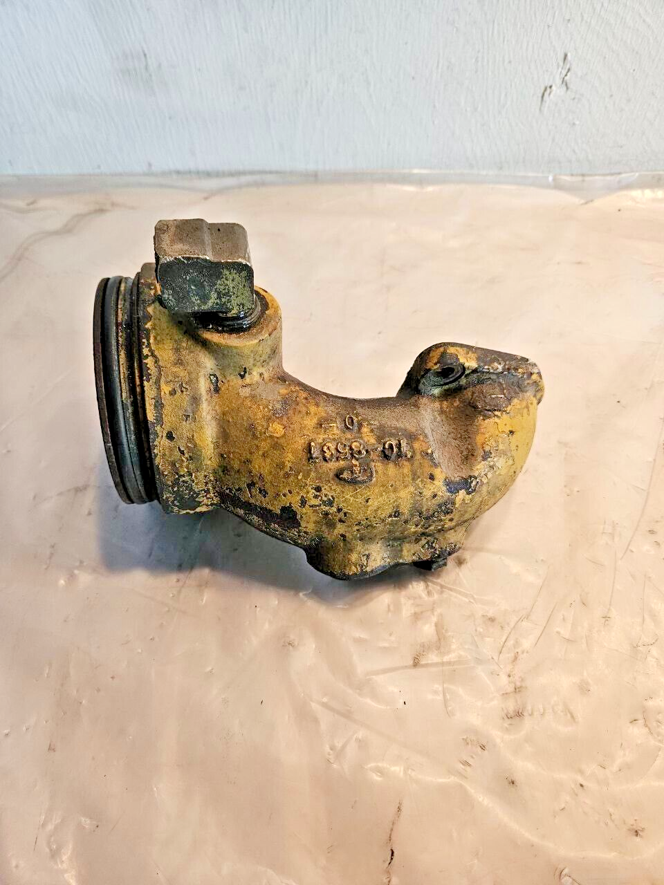 CAT 3406 3406B Diesel Engine Oil Cooler Bonnet Elbow 7C-8567 OEM