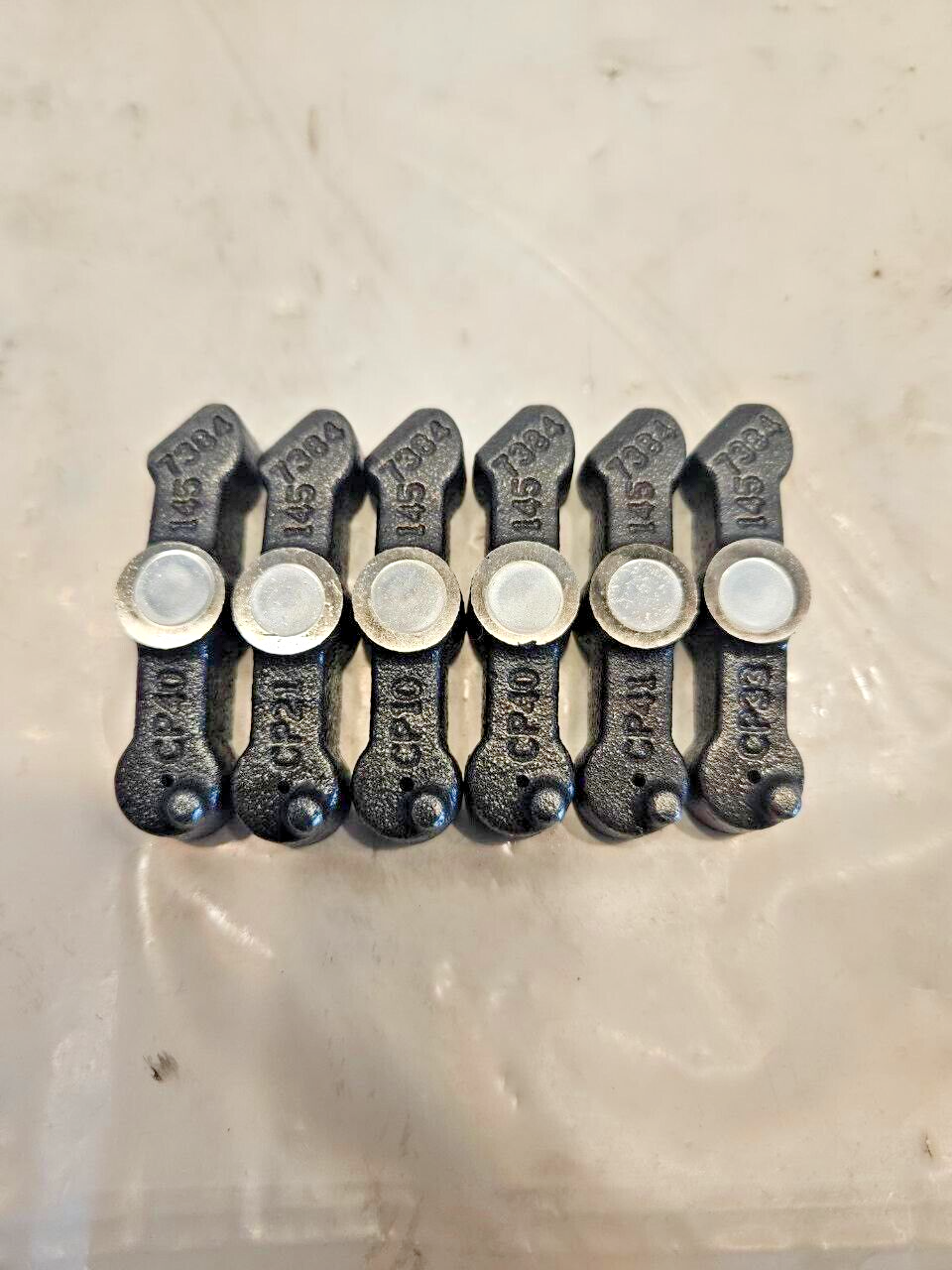 Set of 6 Caterpillar CAT 3126 Diesel Engine Rocker Arm Valve Bridge 1457384 OEM