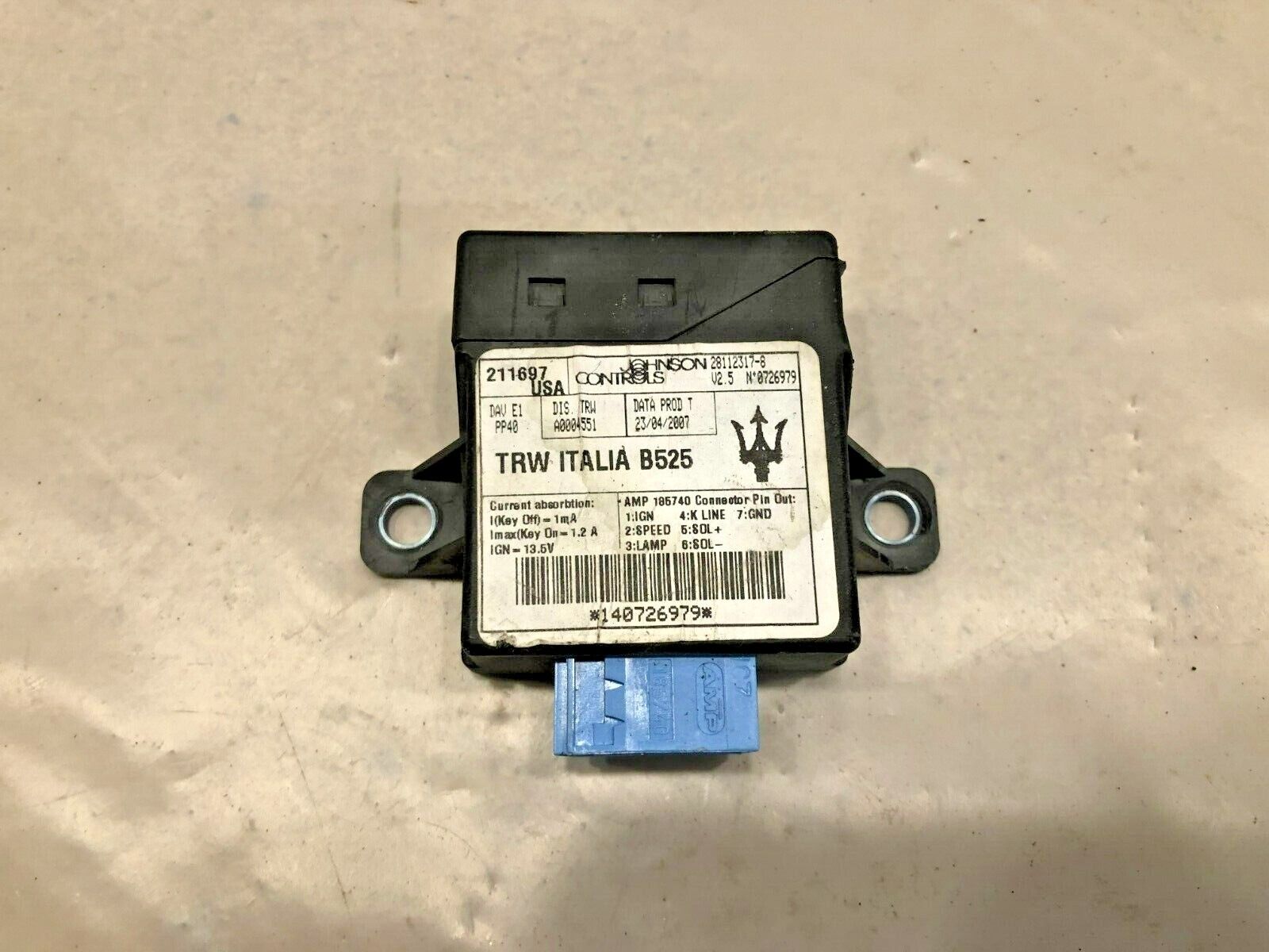 03-12 Maserati Quattroporte M139 Power Steering Control Module UNIT 211697 OEM