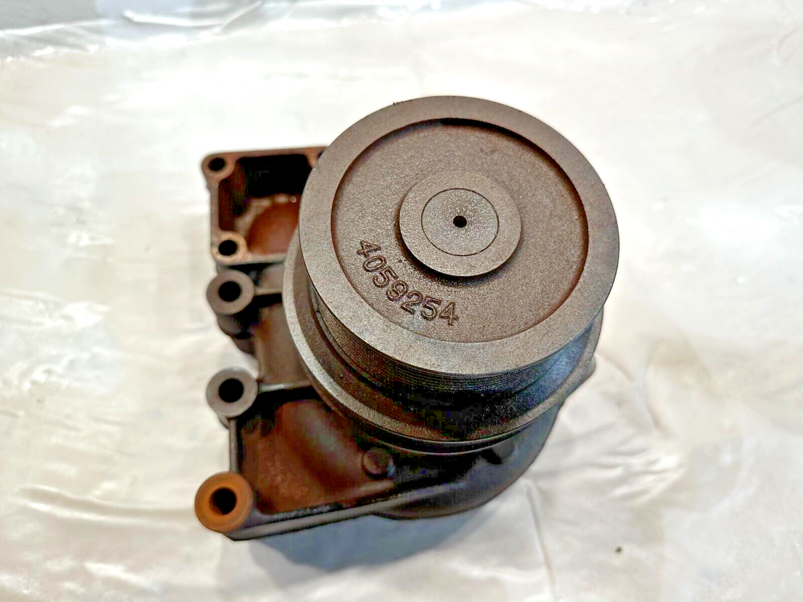 2000 Cummins ISX15 CPL2628 Diesel Engine Water Pump 10 Groove Pulley 4059254 OEM