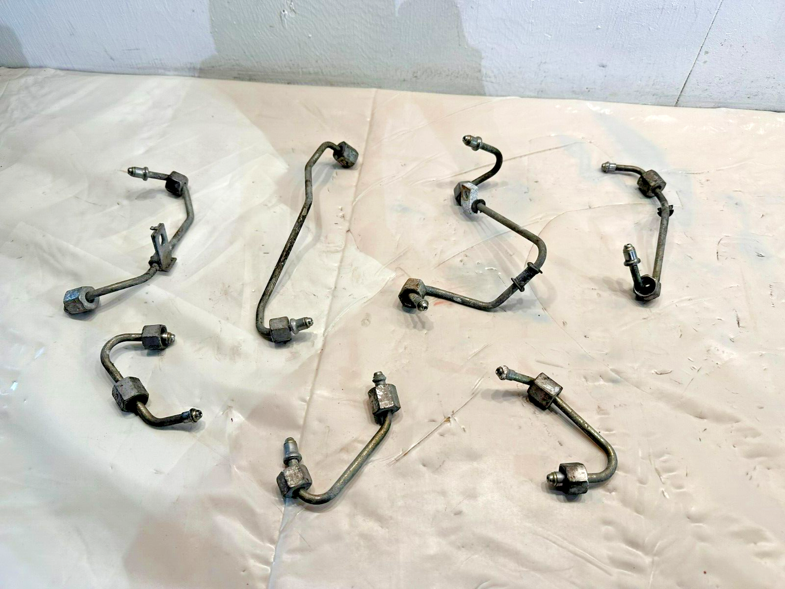 SET OF 7 Detroit DIESEL Engine HIGH PRESSURE FUEL RAIL LINES OEM