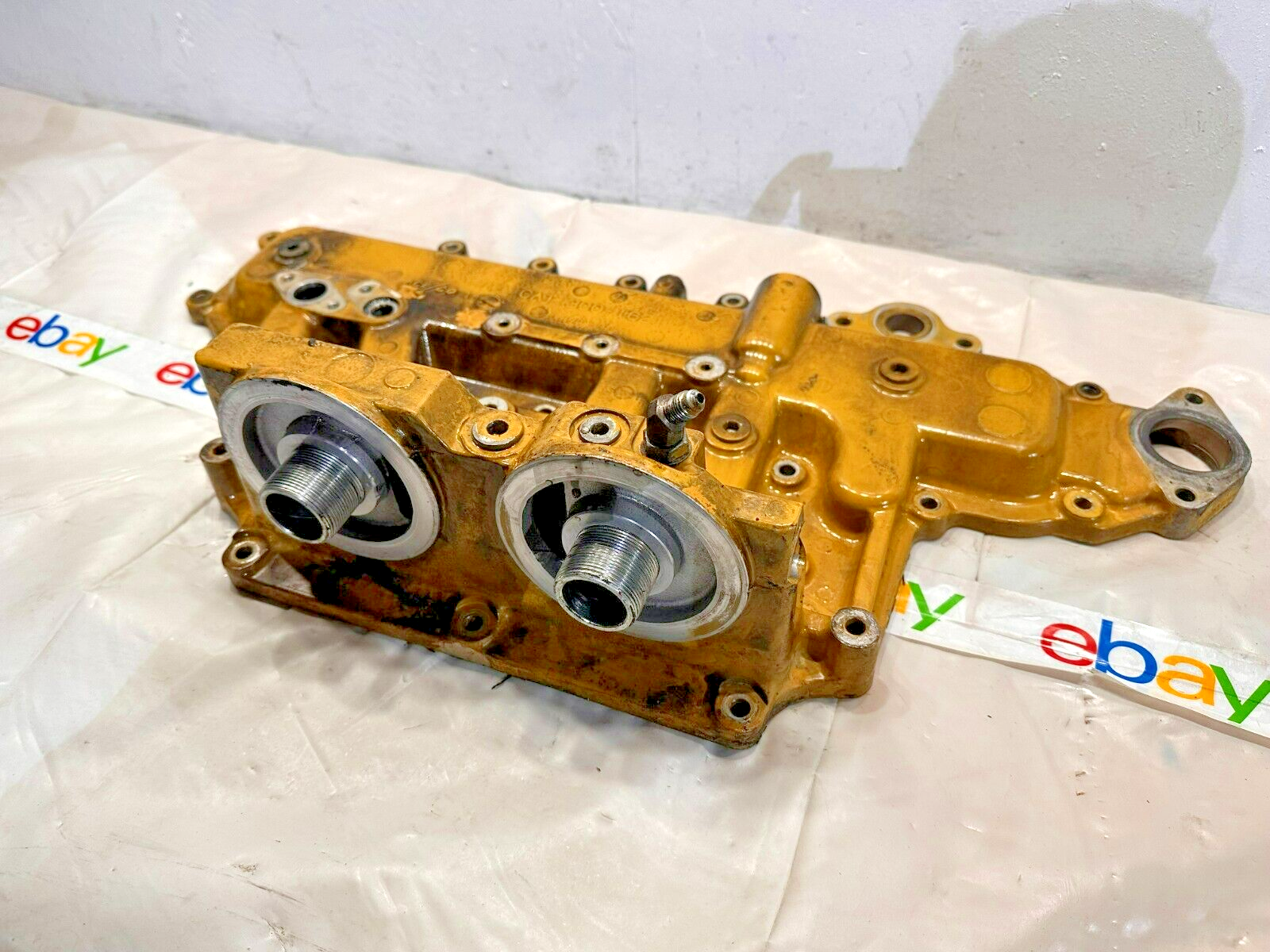 CAT C13 Caterpillar Diesel Engine Oil Filter Cooler Housing Base 3001621 OEM