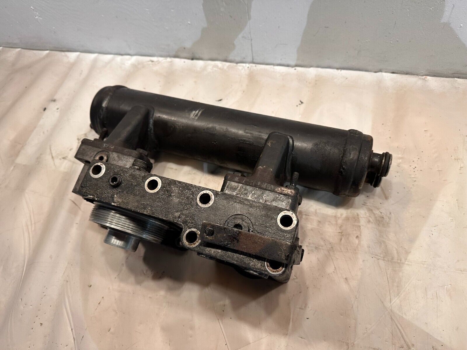 Cummins ISM M11 Diesel Engine Oil Filter Housing Base 3102774 w/ Oil Cooler  OEM