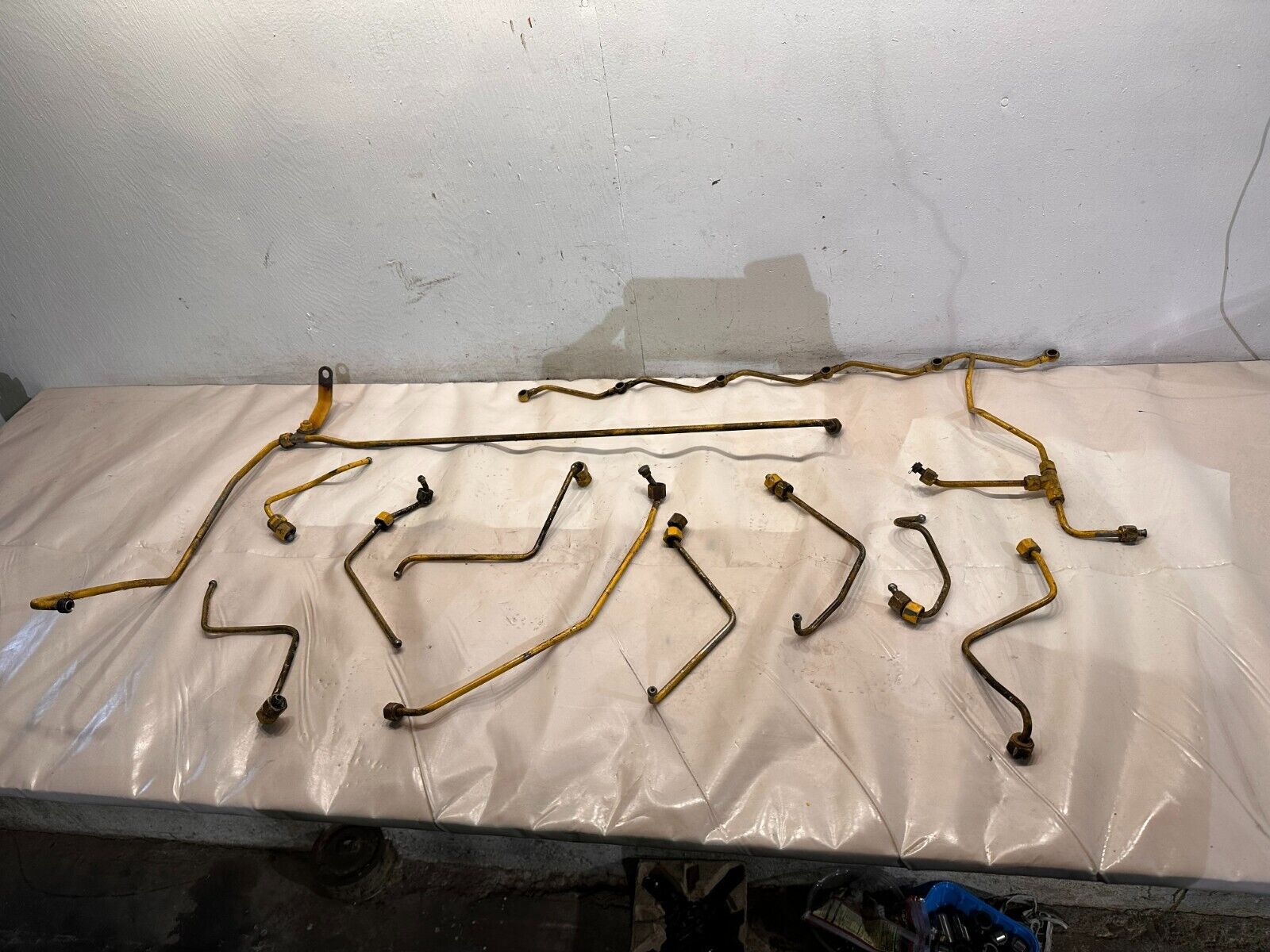 Set of 11 John Deere 6068 HF285 Diesel Engine Fuel Leak Off Line RE529915 OEM